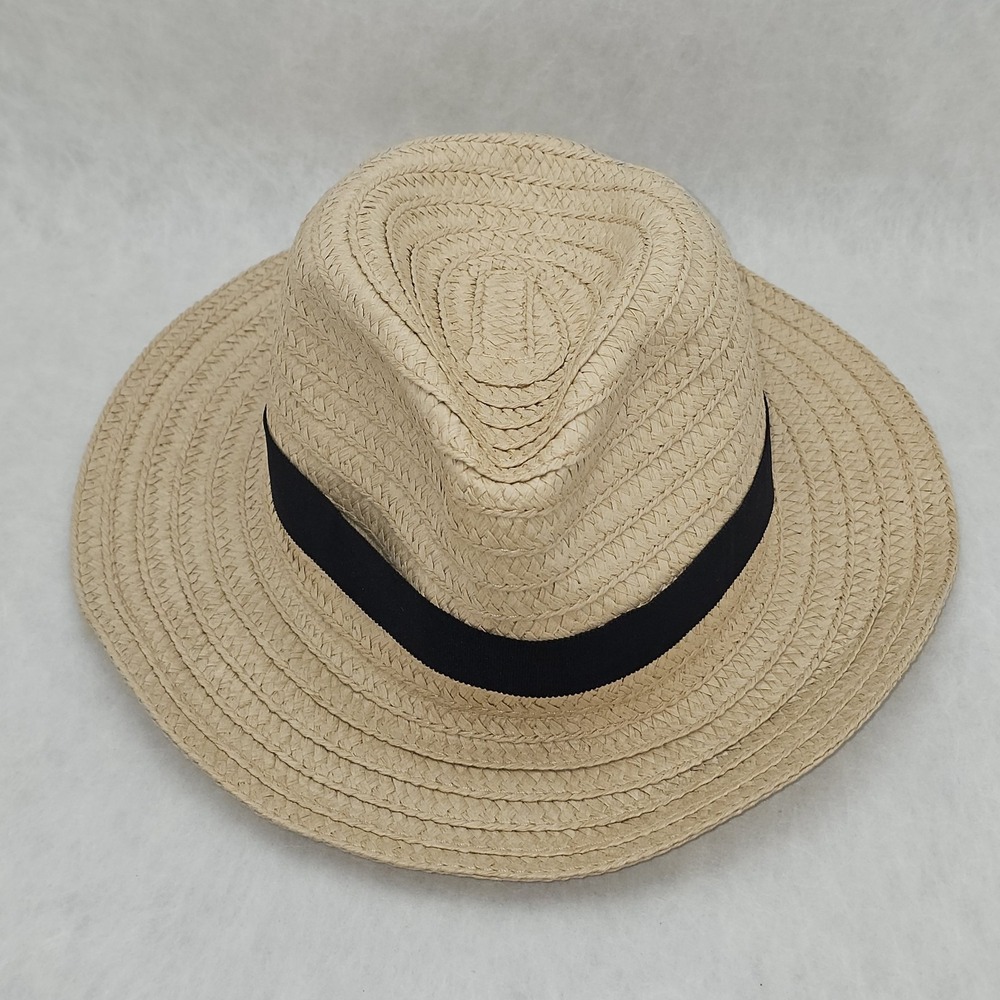 NWT Madewell Women's $40 Packable Braided Straw Hat Natural Size M/L MD832